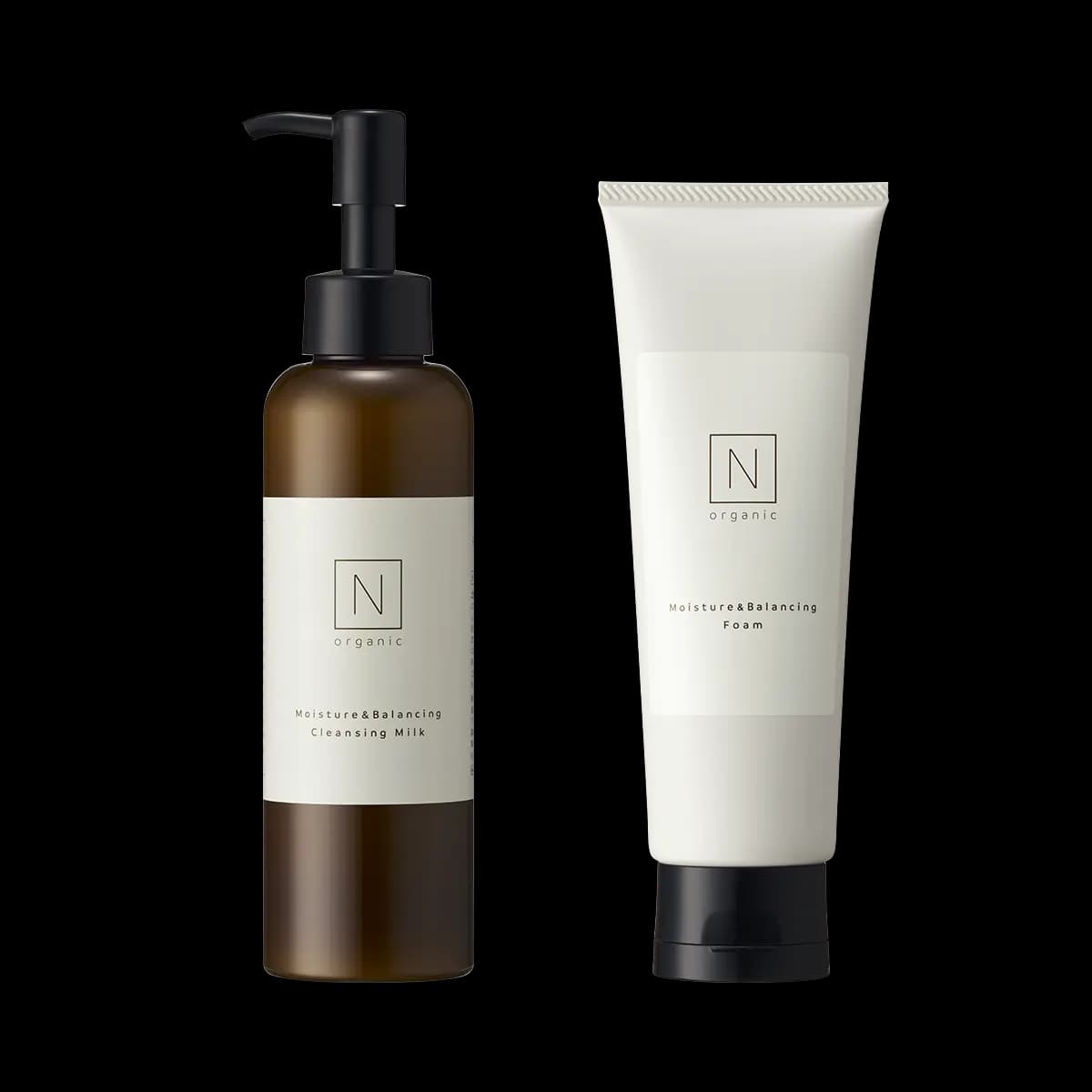 N organic モイスチュア&バランシング クレンジングミルク・フォームセット