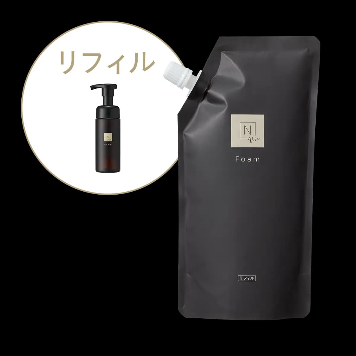 N organic Vie クリアホイップ フォーム リフィル (2回分)の画像