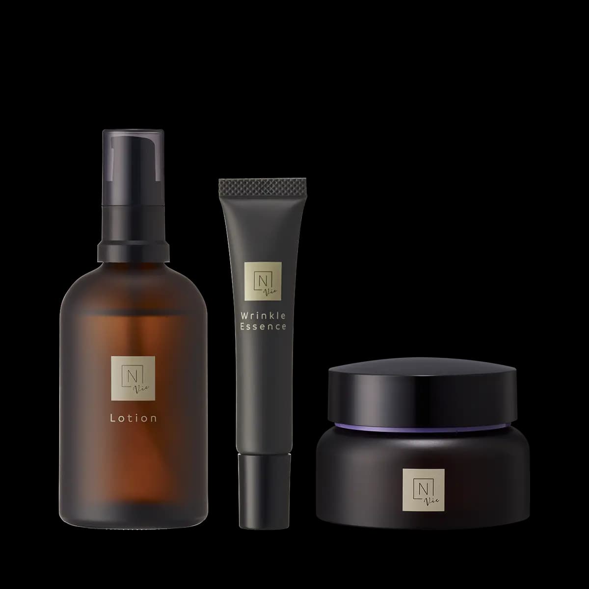 N organic Vie モイストリッチ ローション・N organic Vie ヒアルアップ リフトクリーム・N organic Vie リンクルパック エッセンスの画像